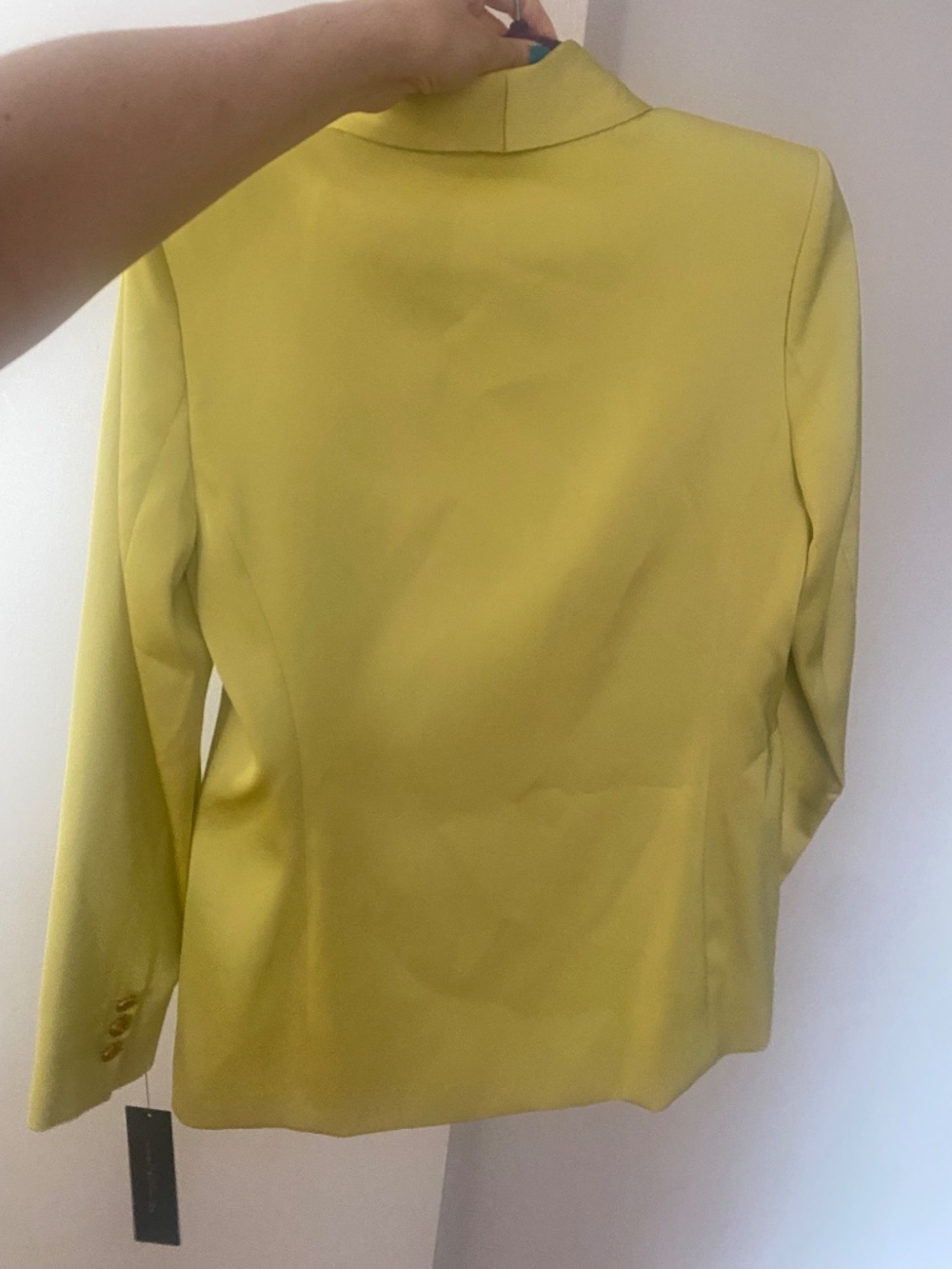 Donna Karan New York Womens Satin One-Button Jacket - Picture 4 of 8